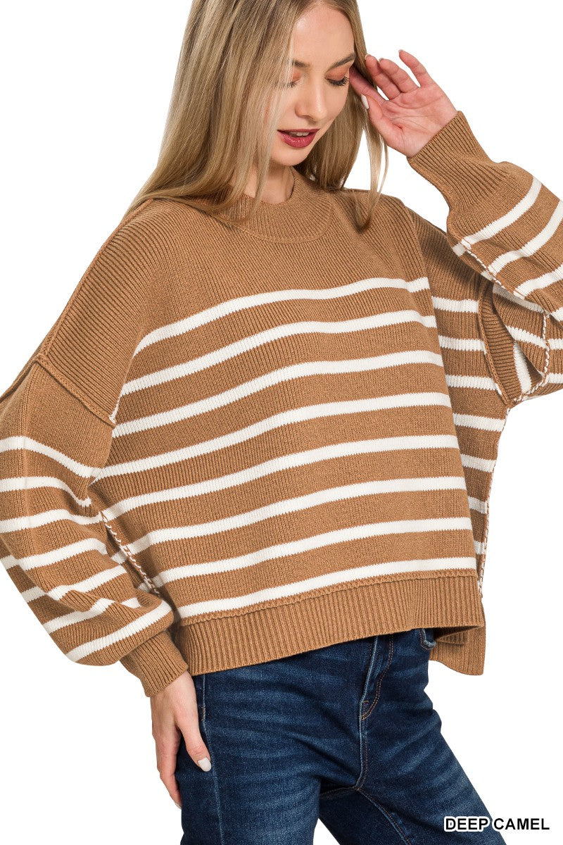 Striped Oversized Sweater