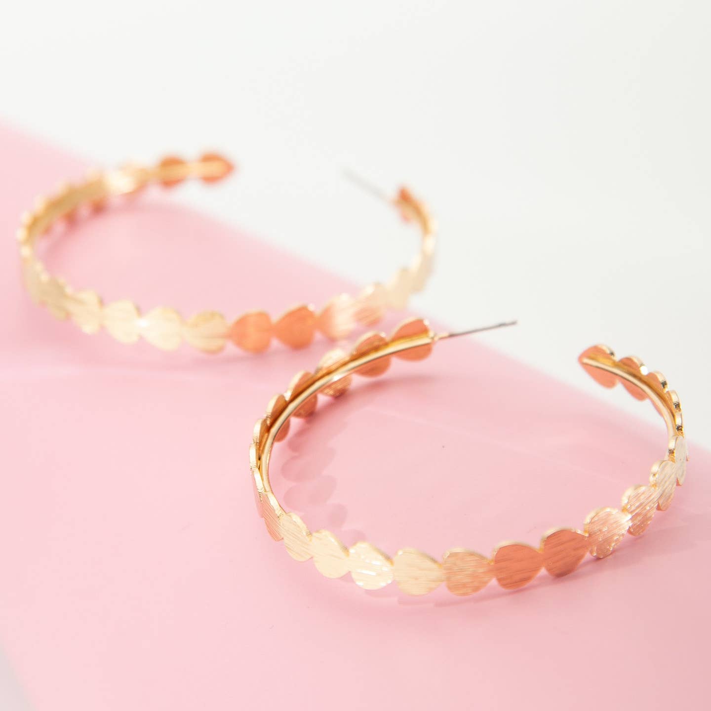 Large Heart Hoop Earrings