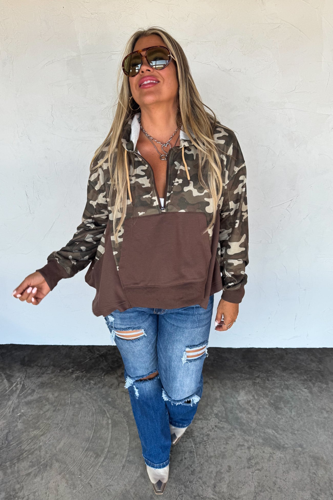 PREORDER- THE HUNTER HALF ZIP HOODIE PULLOVER