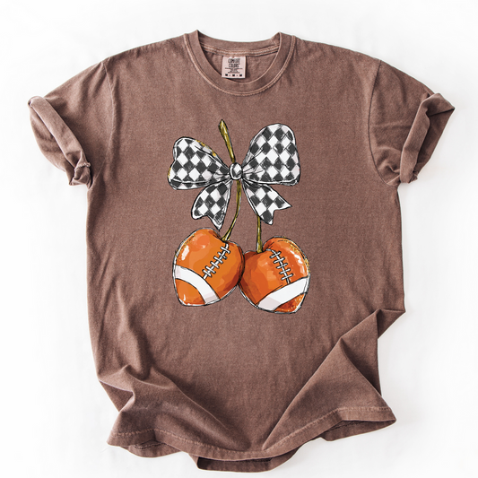 Football Cherries Graphic Tee
