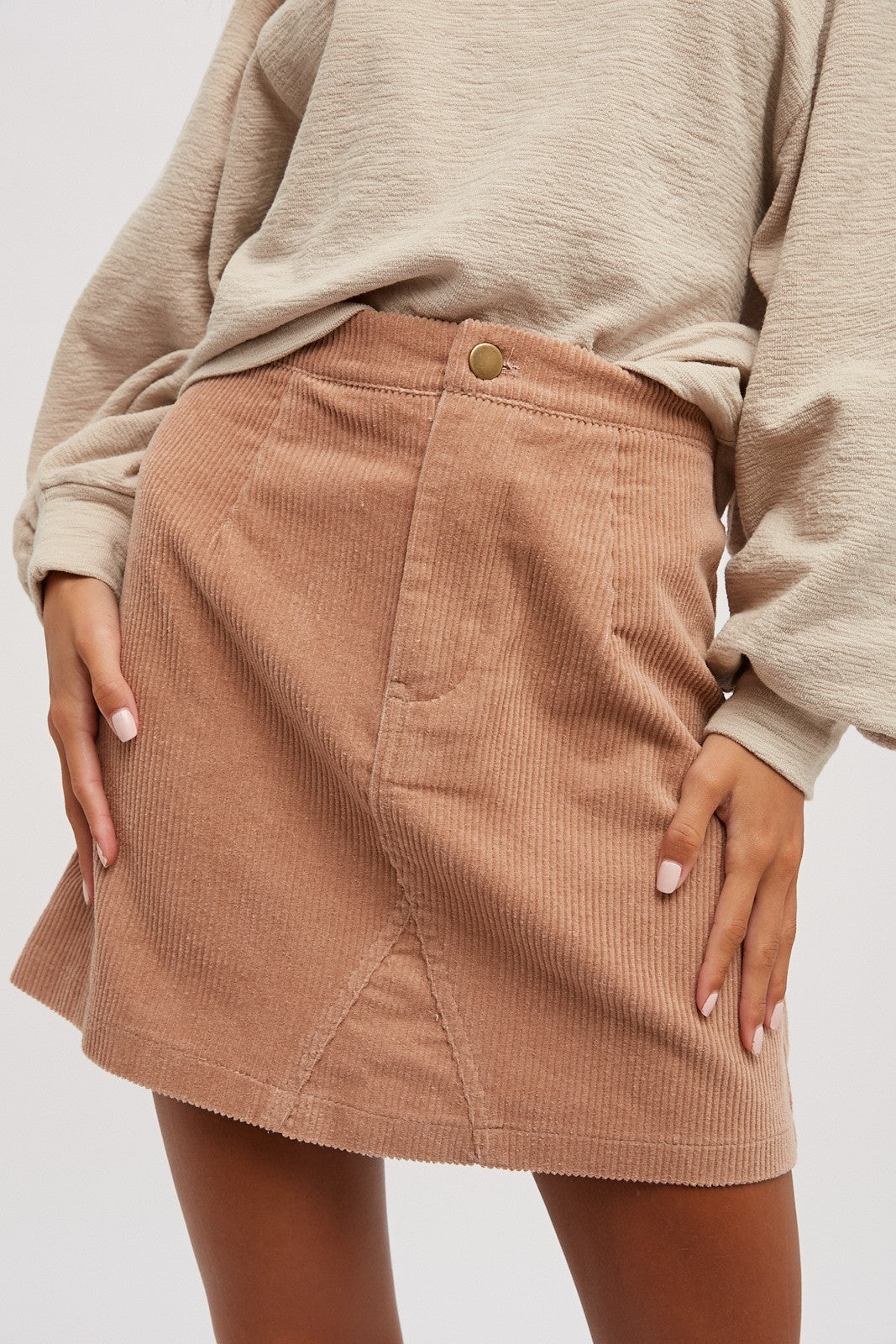 Corduroy Mini Skirt