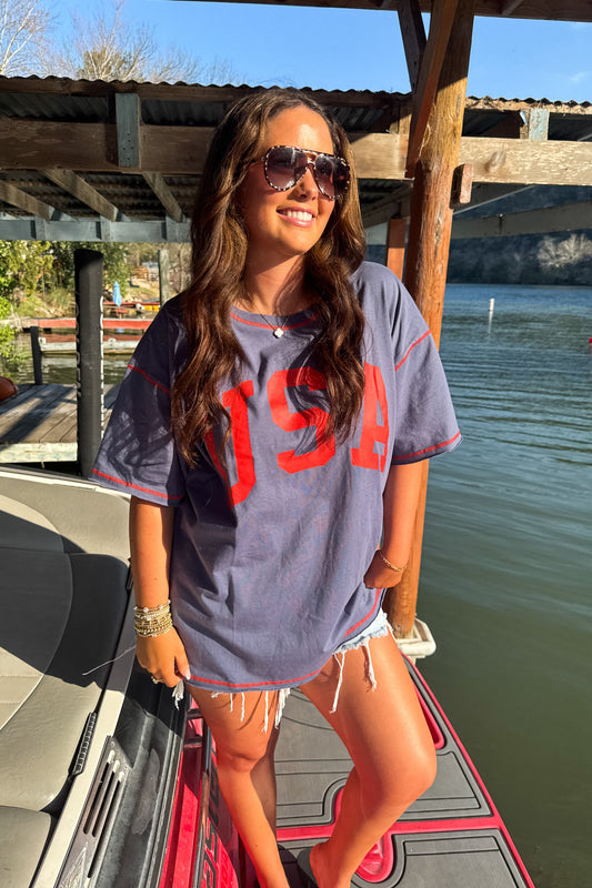 PREORDER- ALL AMERICAN OVERSIZED TEE