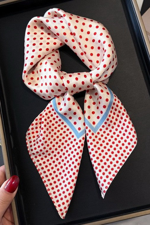 Large Polka Dot Print Scarf