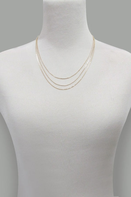 Triple Layer Chain Necklace