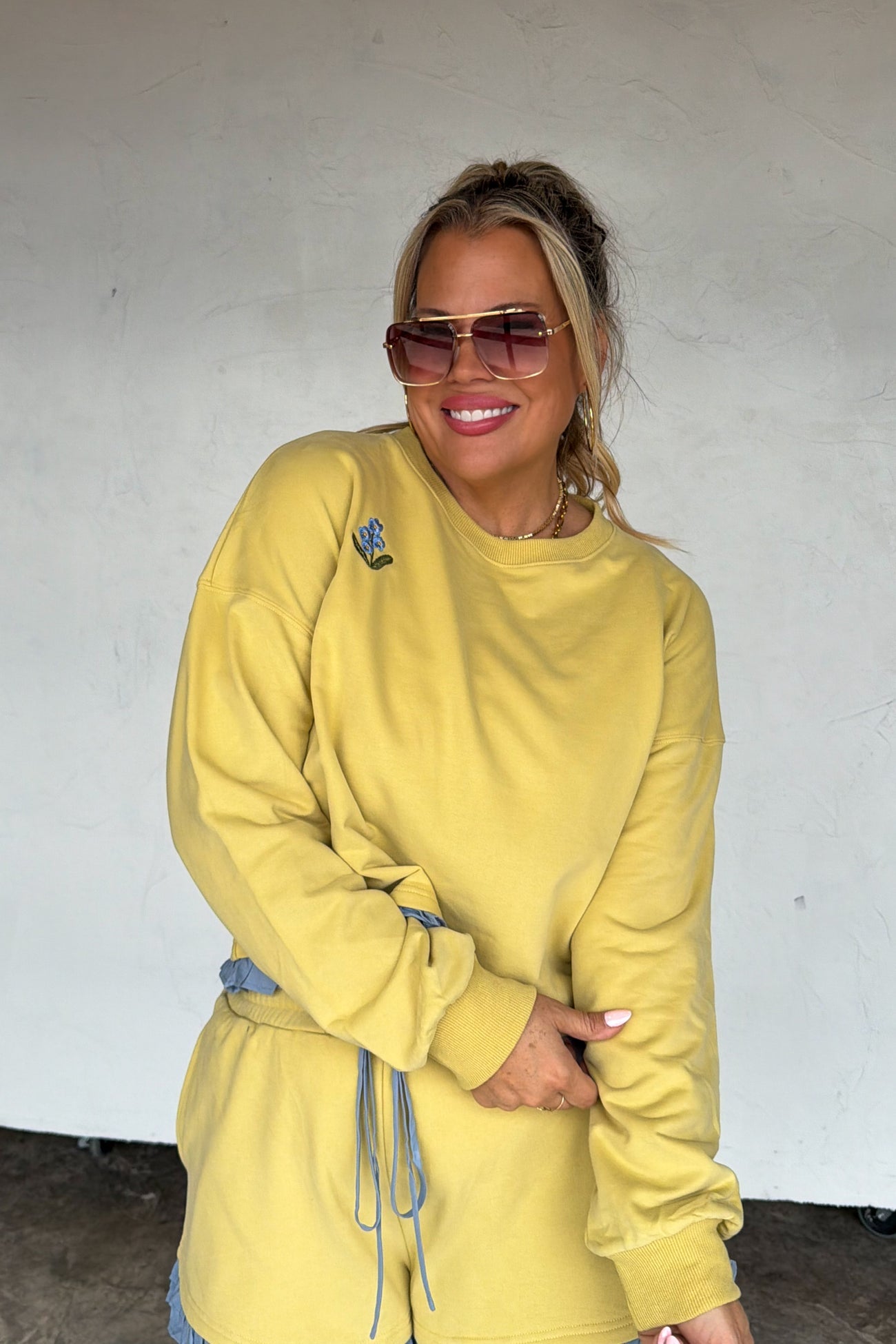 PREORDER- SPRING FLOWER SHORT SET