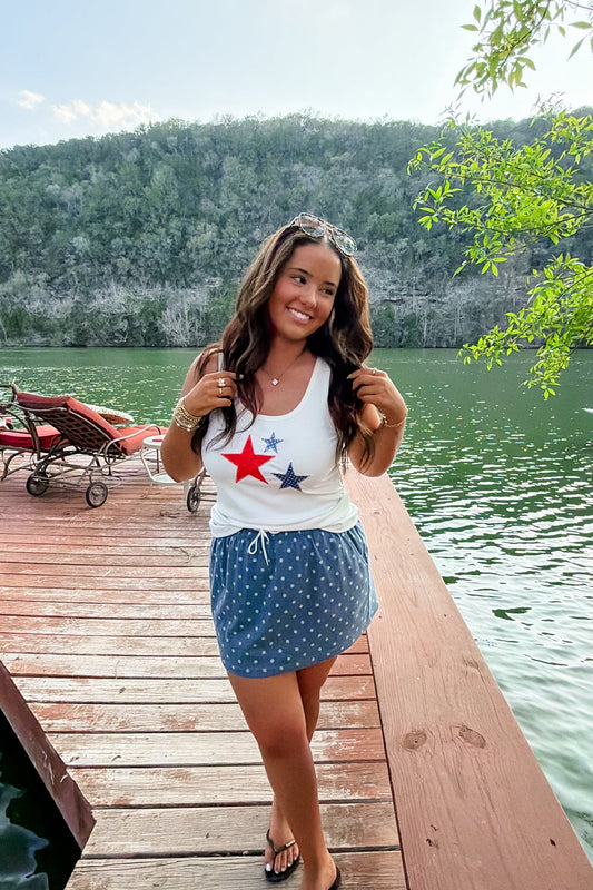 PREORDER- PRESLEY STRETCH DENIM SKIRT