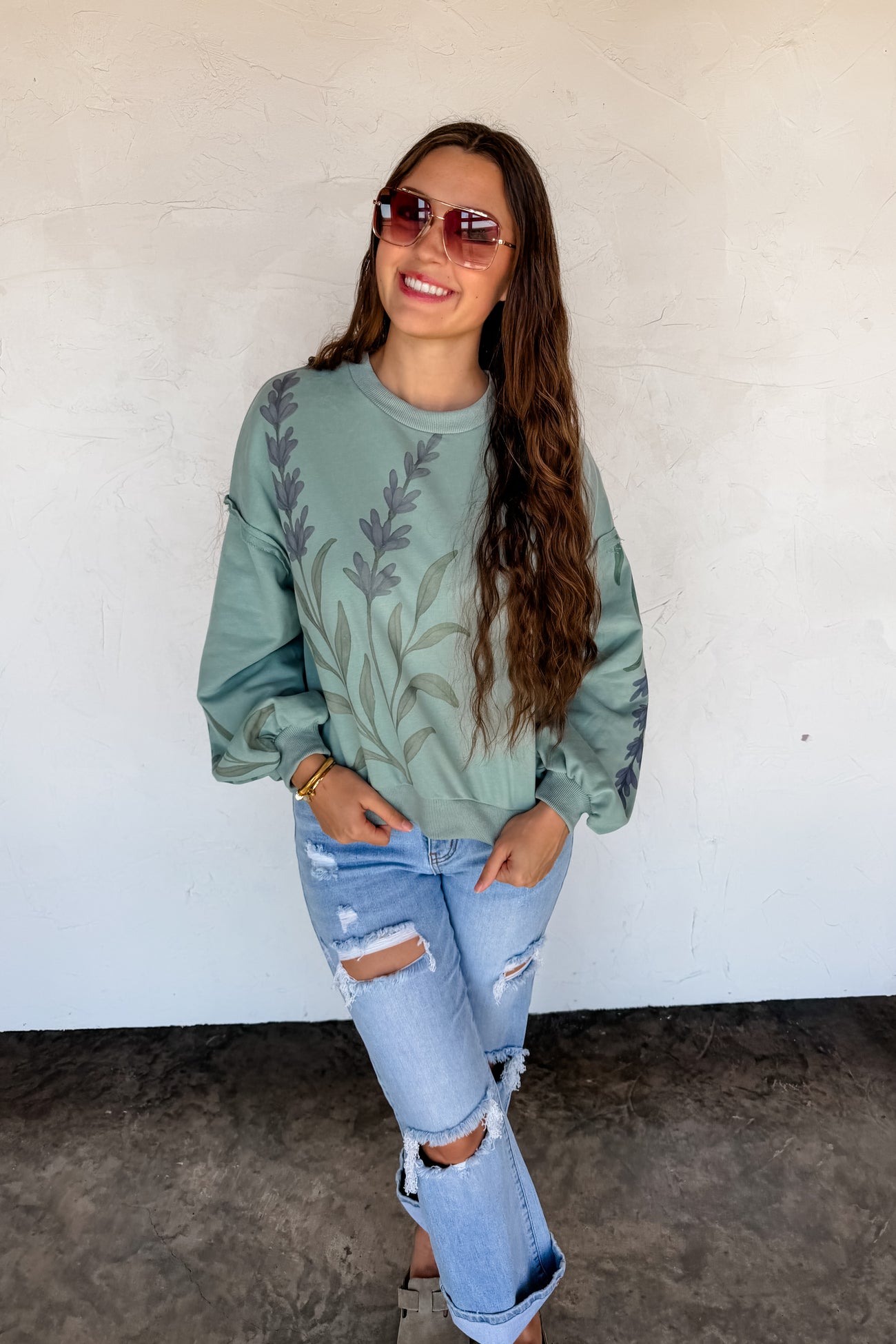 PREORDER- SPRING FLORAL PULLOVER