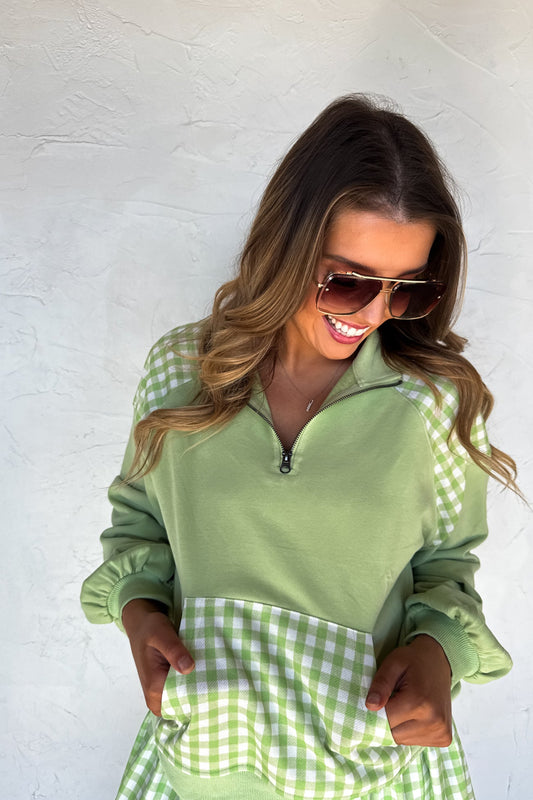 PREORDER- JUST LIVING QUARTER ZIP PULLOVER