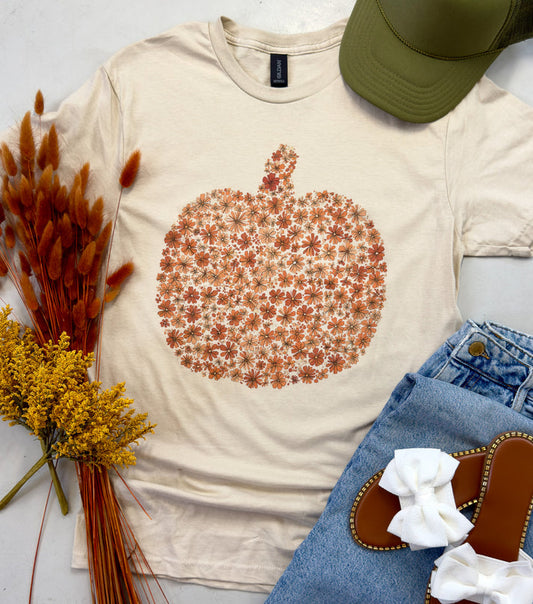 Floral Pumpkin Graphic Tee